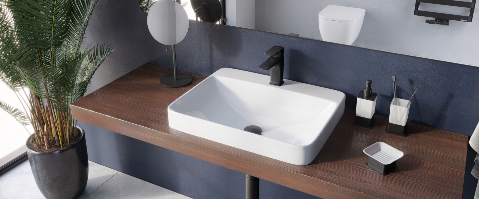 Korek do umywalki bidetu Click-Clak czarny mat Rodzaj umywalkowy