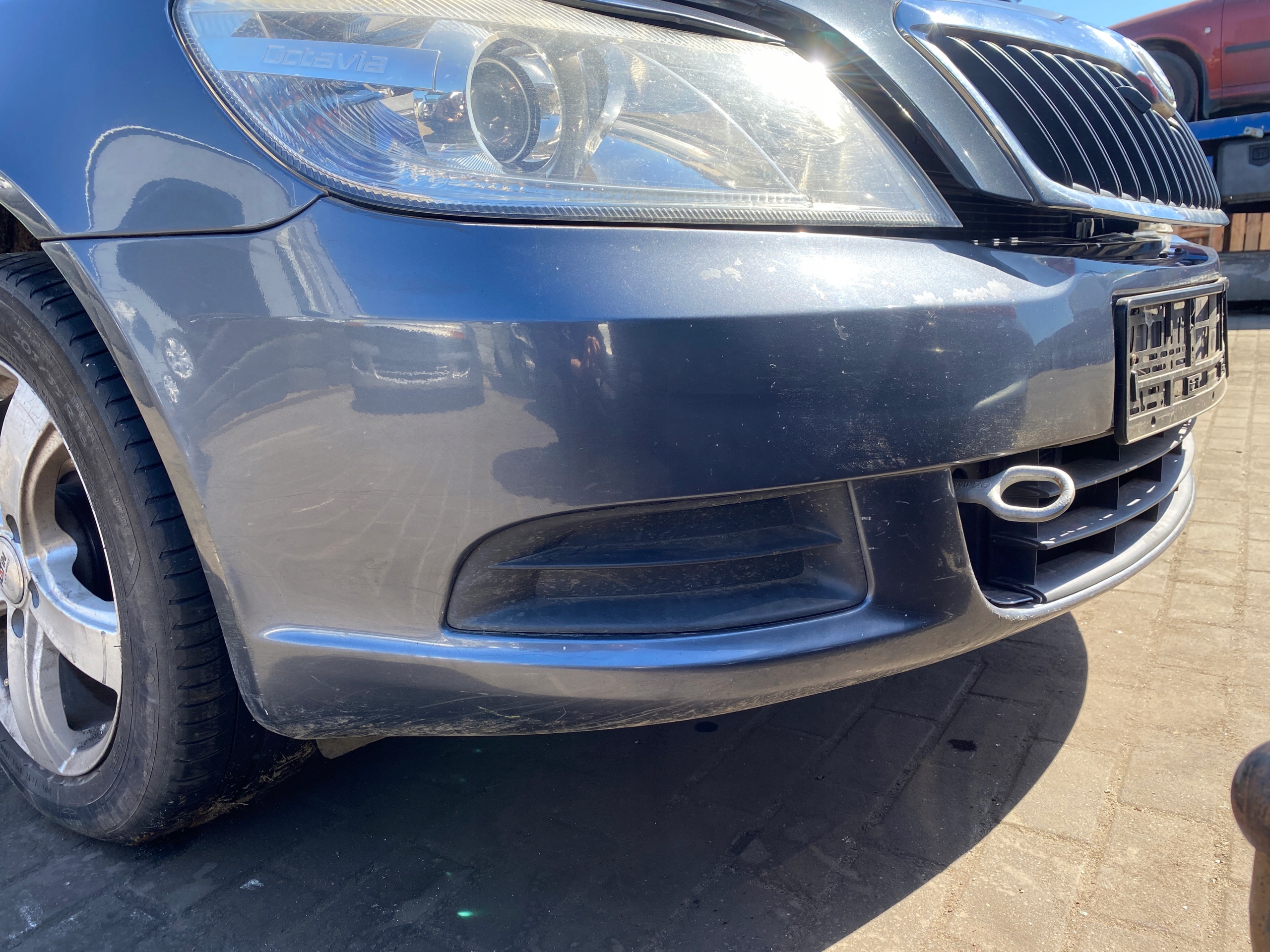 front bumper front kod lakieru 9151 Skoda Octavia II 2 FL 04-10