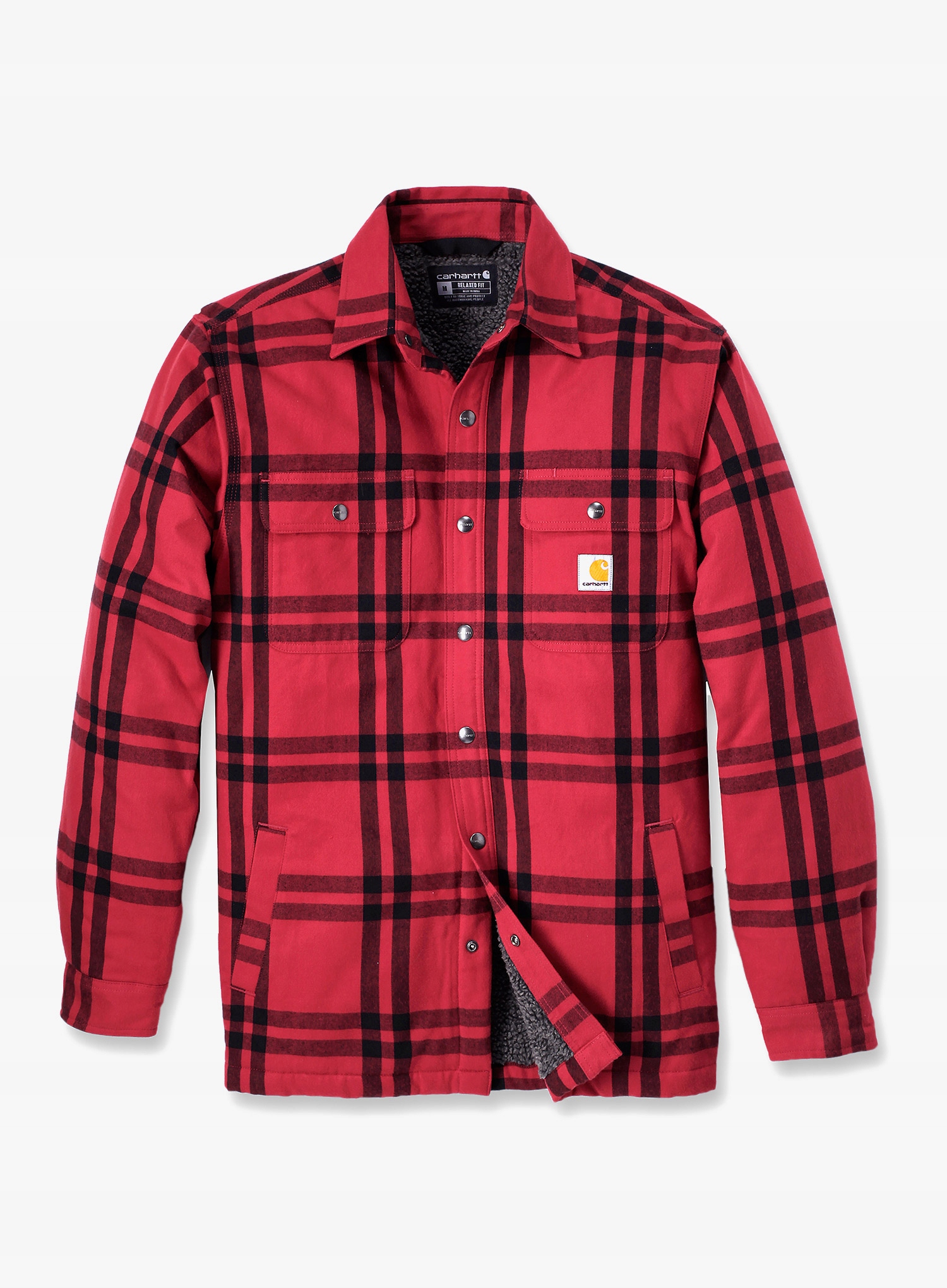 Košile Carhartt Roane Hooded Shirt Jac crabapple L