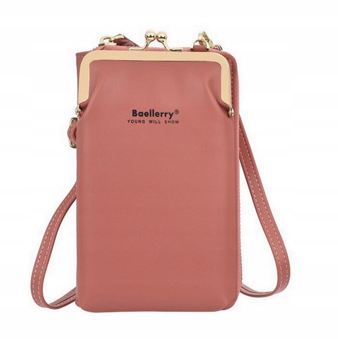 

Torebka Mini Kopertówka Na Telefon Portfel Rdzawa