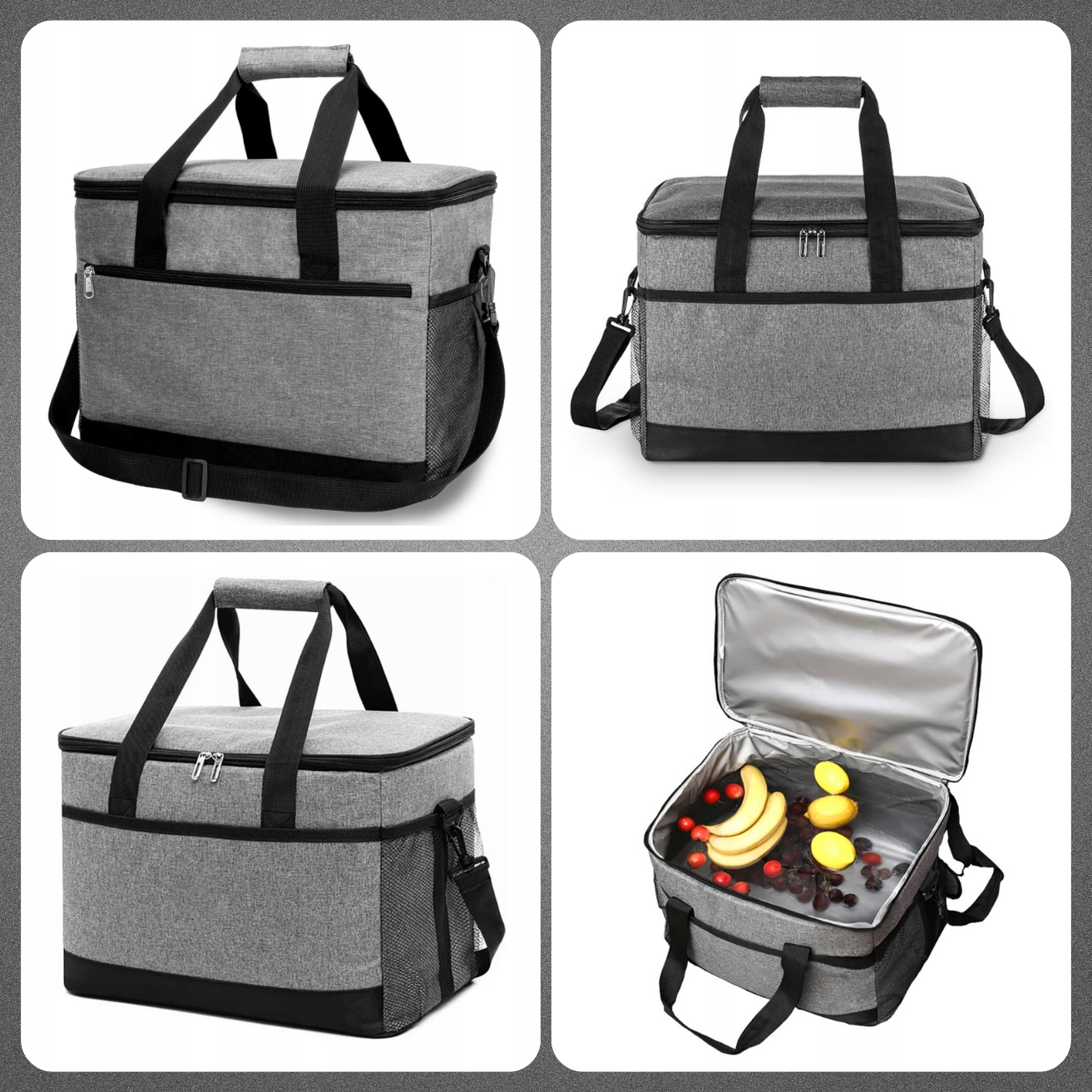 TORBA TERMICZNA TERMOIZOACYJNA TURYSTYCZNA PODRÓŻNA +2 WKŁADY CHŁODZĄCE 18L Kod producenta Torba turystyczna termiczna piknikowa