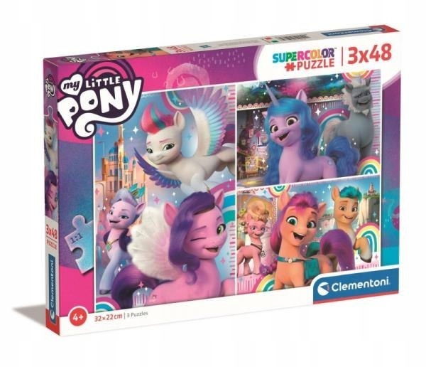 PUZZLE 3x48 MY LITTLE PONY KUCYKI 3 układanki