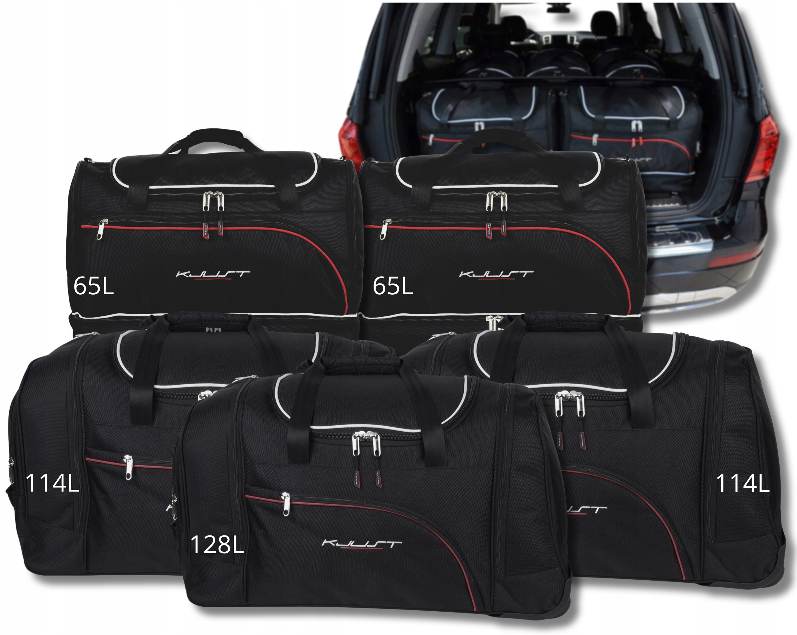 Cestovná Taška Do Kufra Mercedes-benz Gl 2012-2015 5 ks