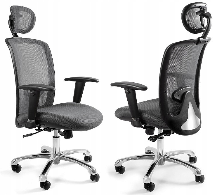 Ergonomiczny Fotel biurowy Expander szary Unique