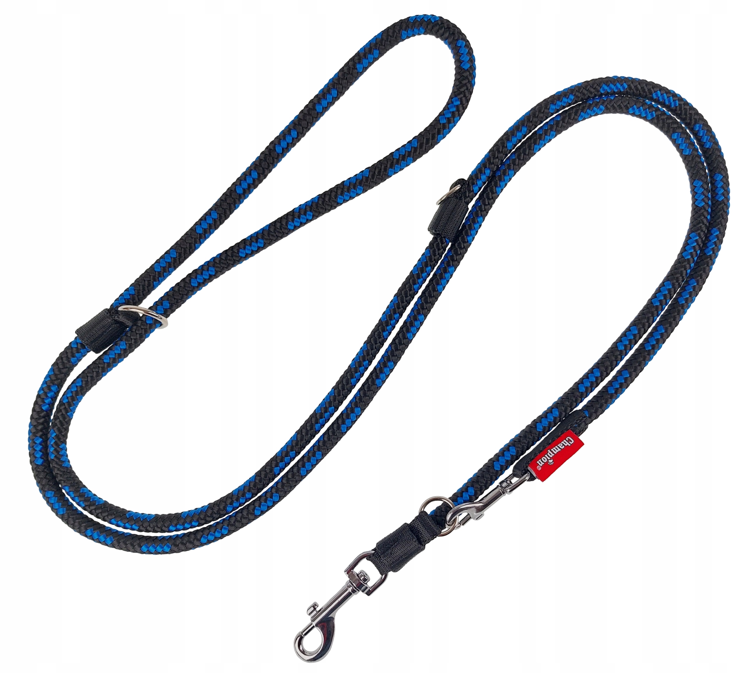 Levně Vodítko pro psa Regulovatelné lanko 2,5 m/1,0 cm Champion Černomodré
