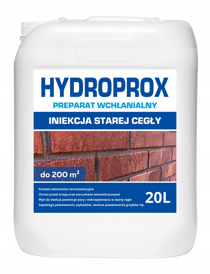 Hydroprox Vstřebatelný Přípravek Na Injektáž Staré Cihly 20 L