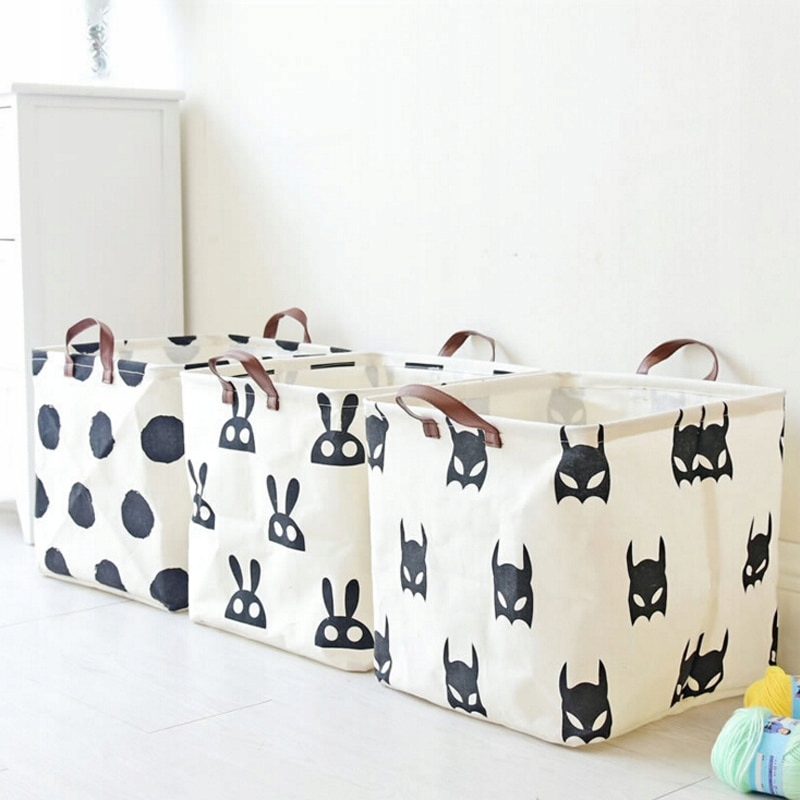 POJEMNIK KOSZ WOREK NA ZABAWKI WZÓR KRÓLICZKI Głębokość mebla 32 cm