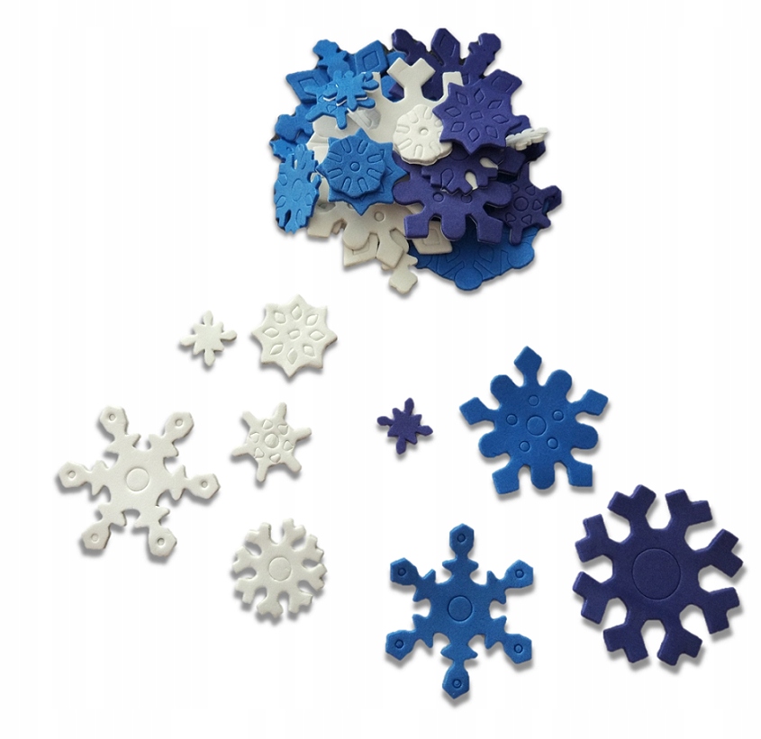 

Samoprzylepne Piankowe Naklejki Śnieżki MIX