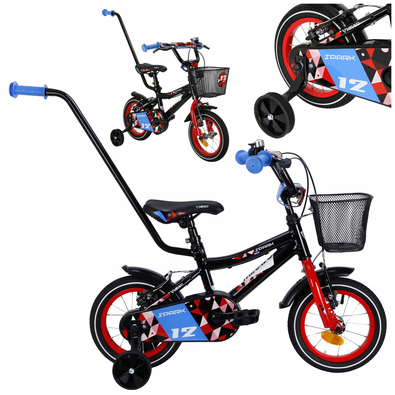 Rowerek Dziecięcy 12 Cali Miravo Rower Alu Dla Chłopca Prowadnik