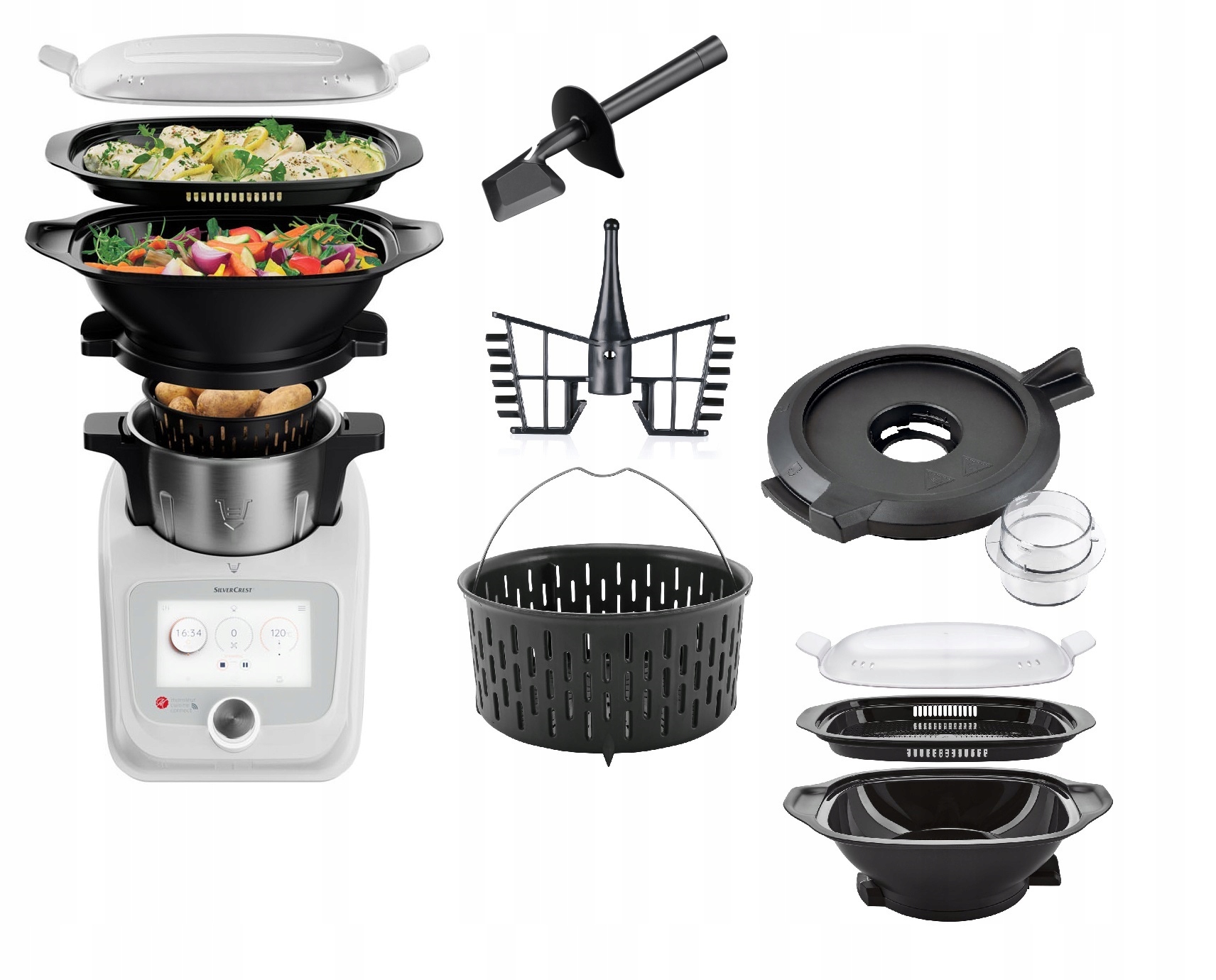 MONSIEUR CUISINE 1100W ROBOT KUCHENNY POLSKI WiFi ROBOT WIELOFUNKCYJNY