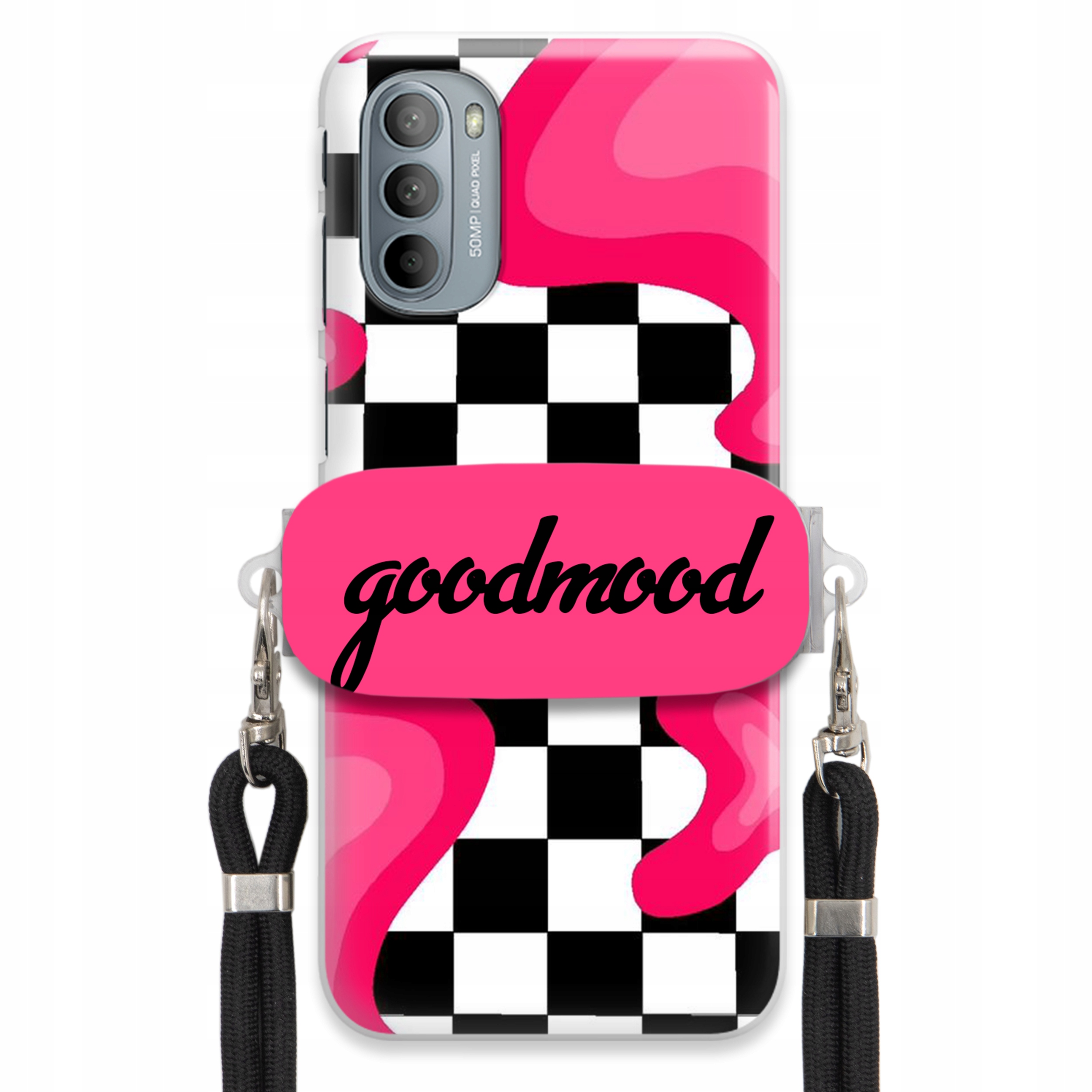 Pouzdro Pro Motorola G31 4G Set Case Držák Na Vodítko Černá For Teen Splash