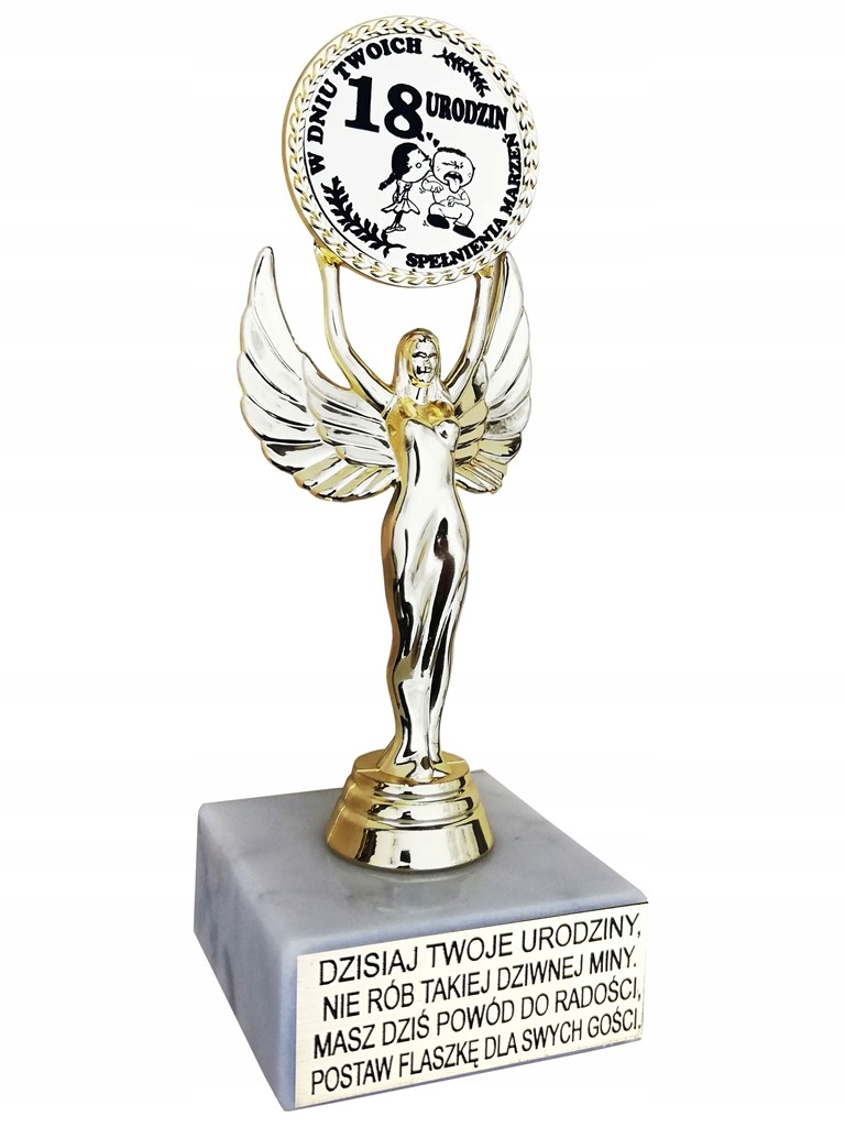 STATUETKA NA18 30 40 50 60 70 80 URODZINY ŚMIESZNA