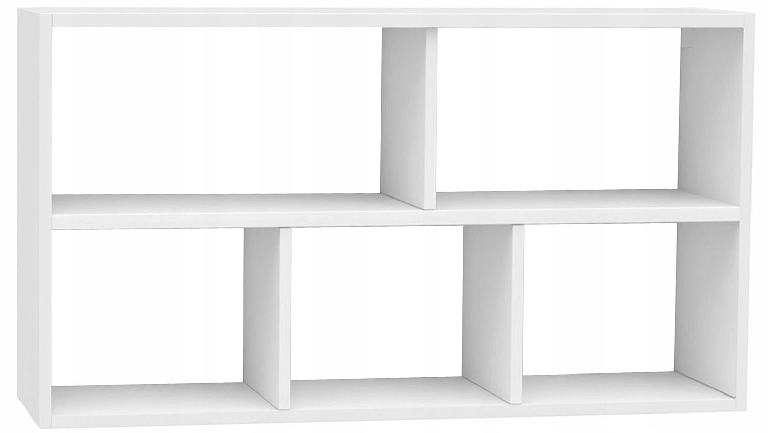 PÓŁKA ŚCIENNA REGAŁ WISZĄCY = 5 PRZEGRÓDEK = DO SALONU SYPIALNI MŁODZIEŻOWA Stan opakowania oryginalne