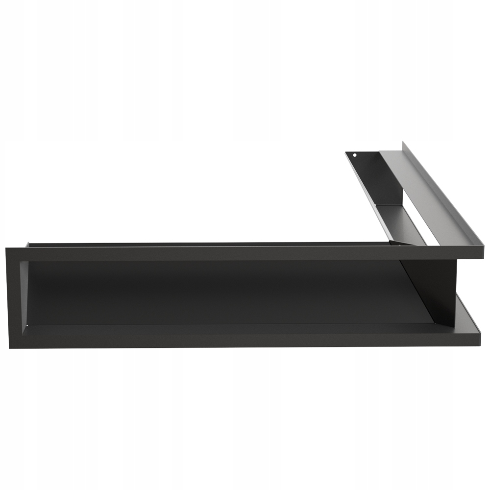 Ventilační Mřížka Luft rohová Kratki 12 x 54,7 x 76,6 Černá Ozdobná