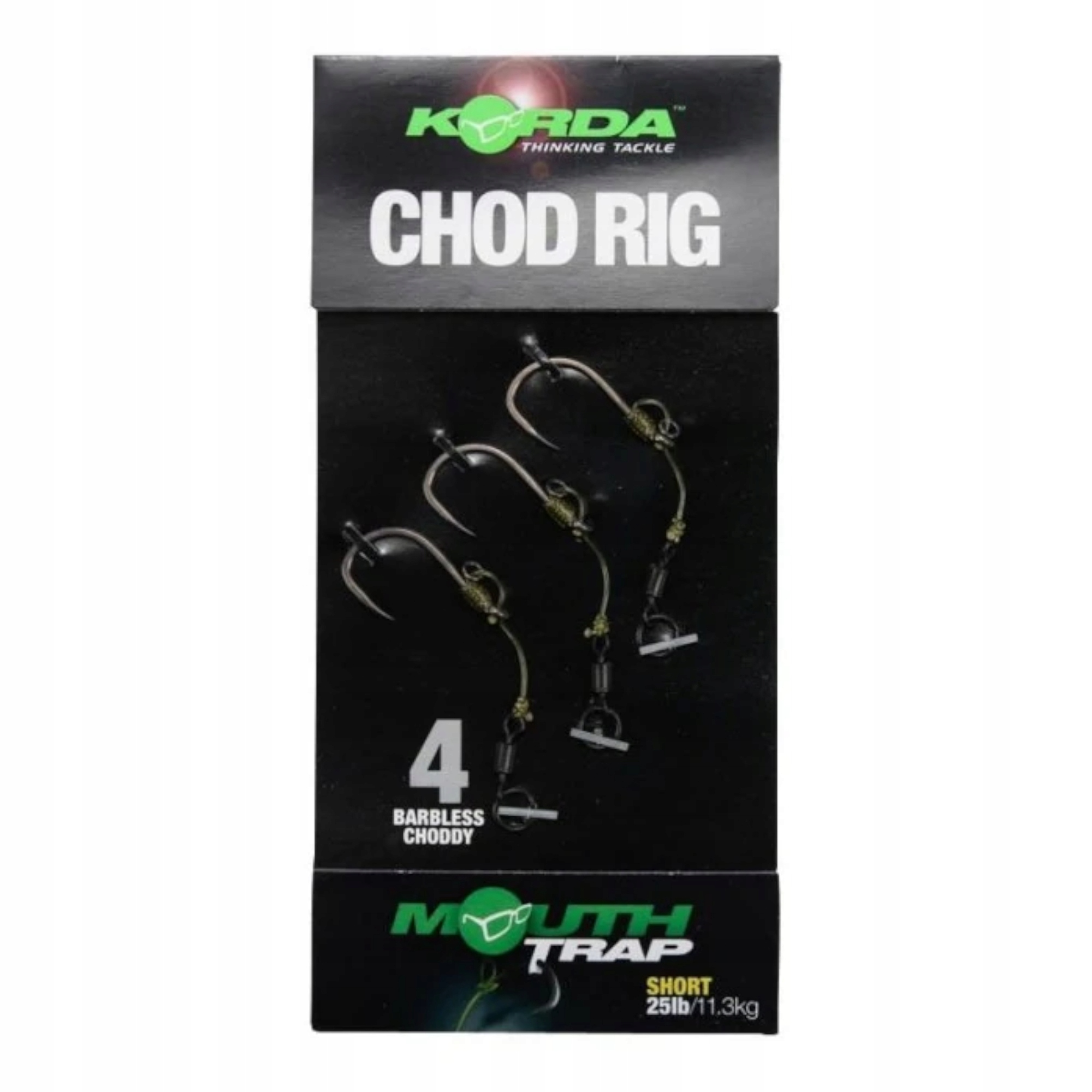 Przypony Korda Chod Rig Short Choddy 8 Barbless 15lb 6.8kg
