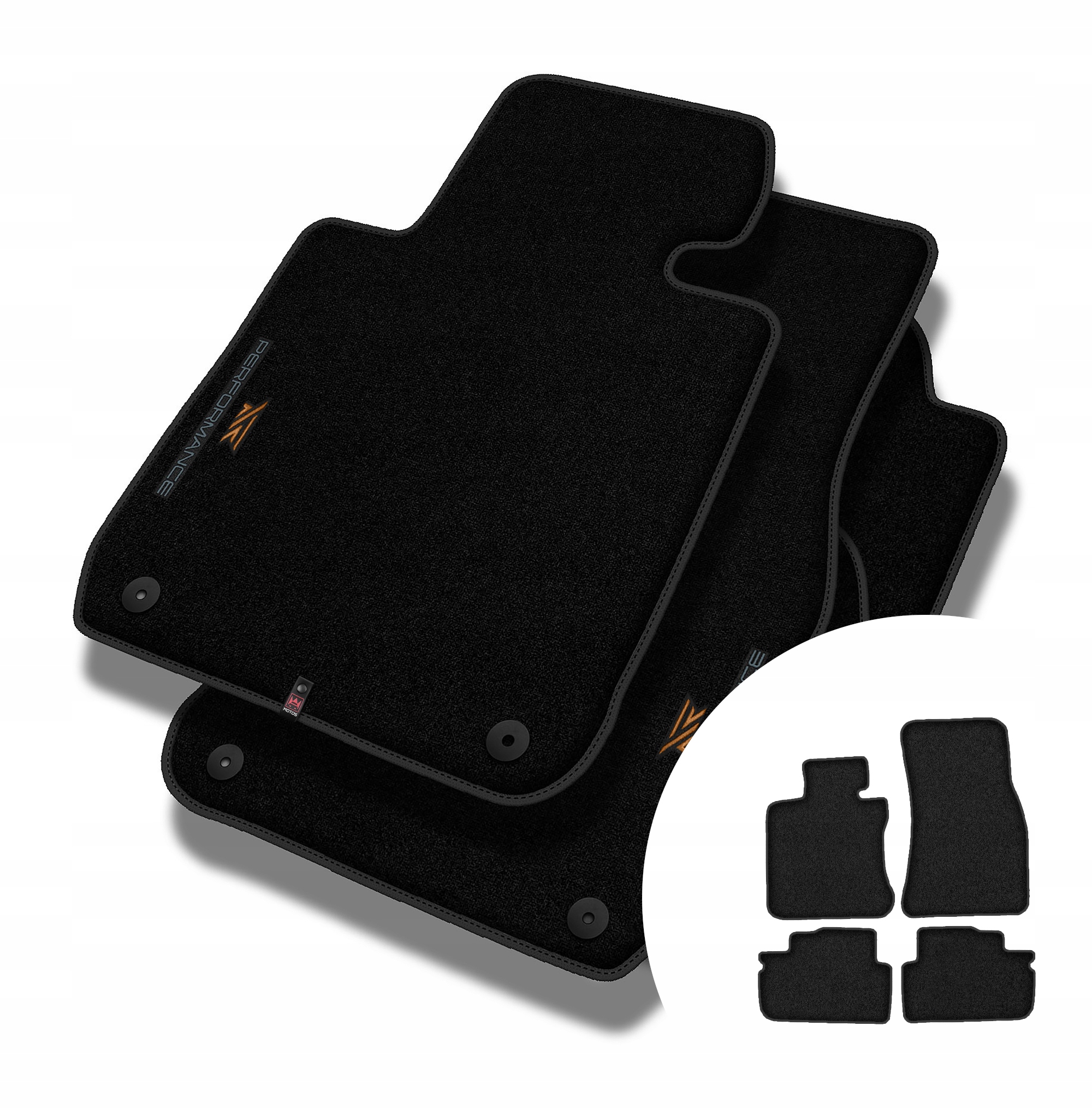 Velúrové koberčeky Performance Premium pre Bmw radu 4 F32 2013-2020