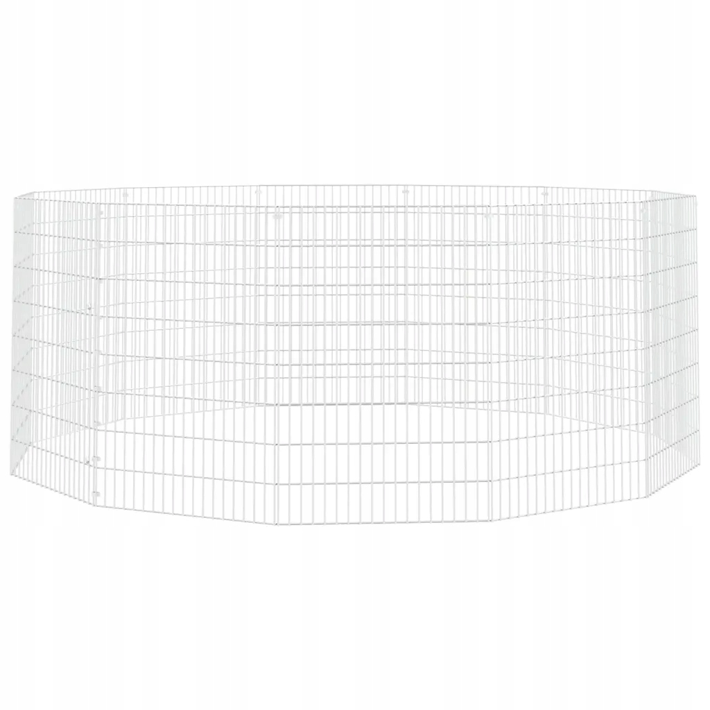 Levně vidaXL Kotec pro zvířata, 12 panelů, 54x80 cm, galvanizované železo