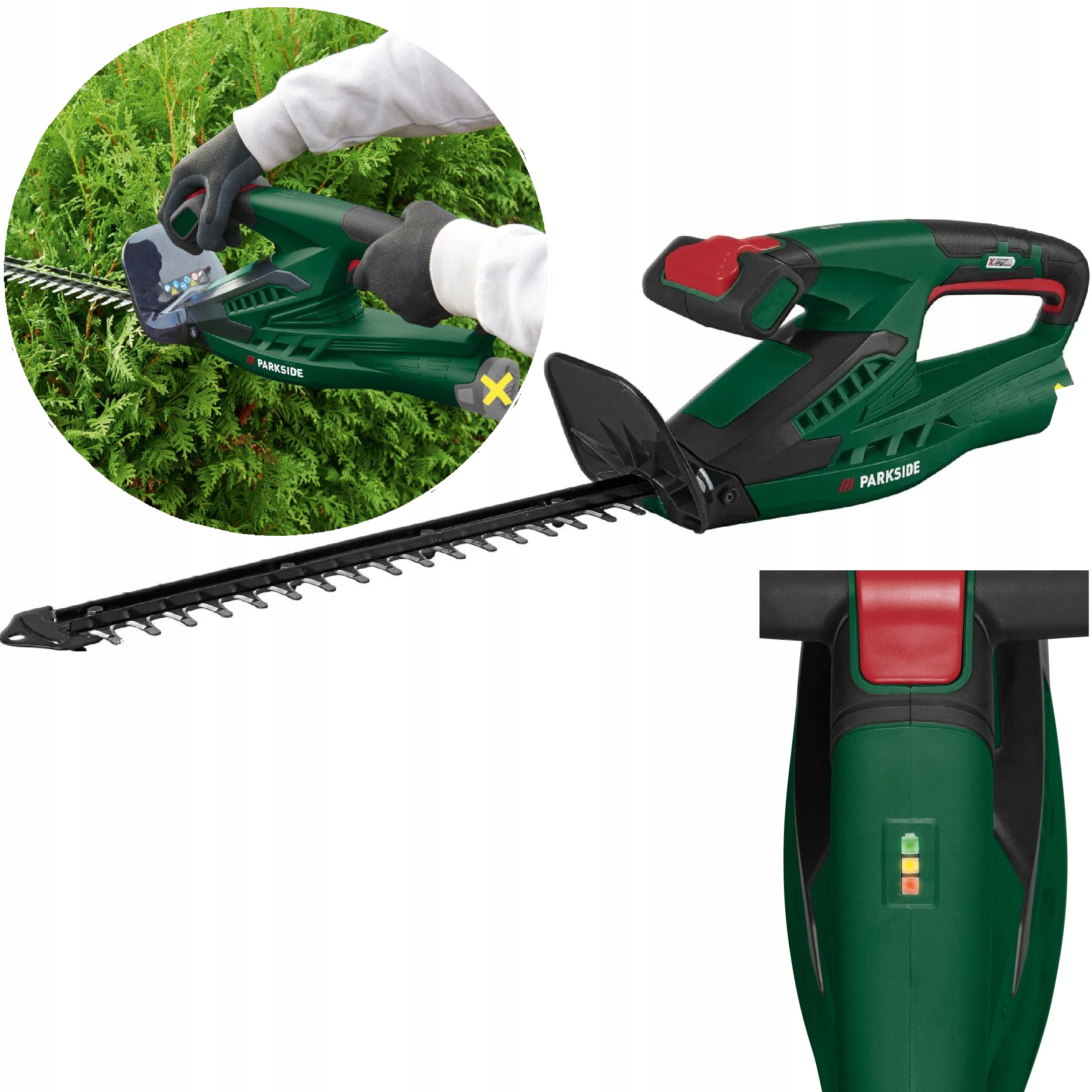 Nożyce do żywopłotu Parkside Phsa 12V akumulatorowe nożyce do krzewów 35cm