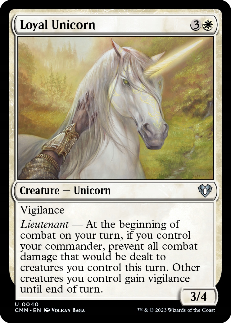 Mtg 2x Loyal Unicorn (u)