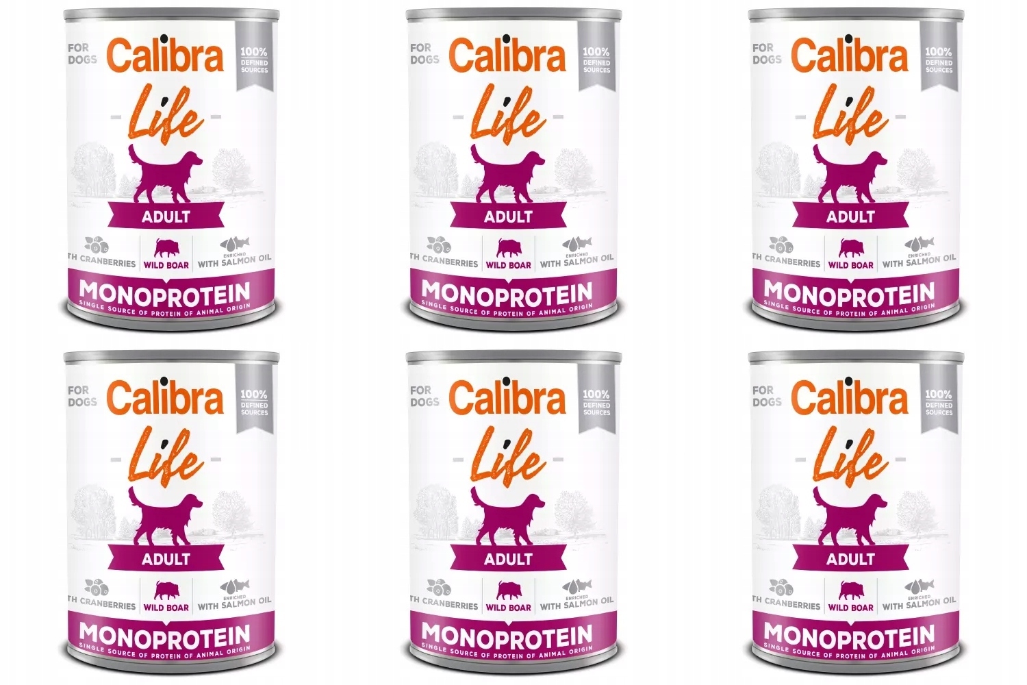 Levně Calibra Life Monoprotein Divočák 6 x 400g