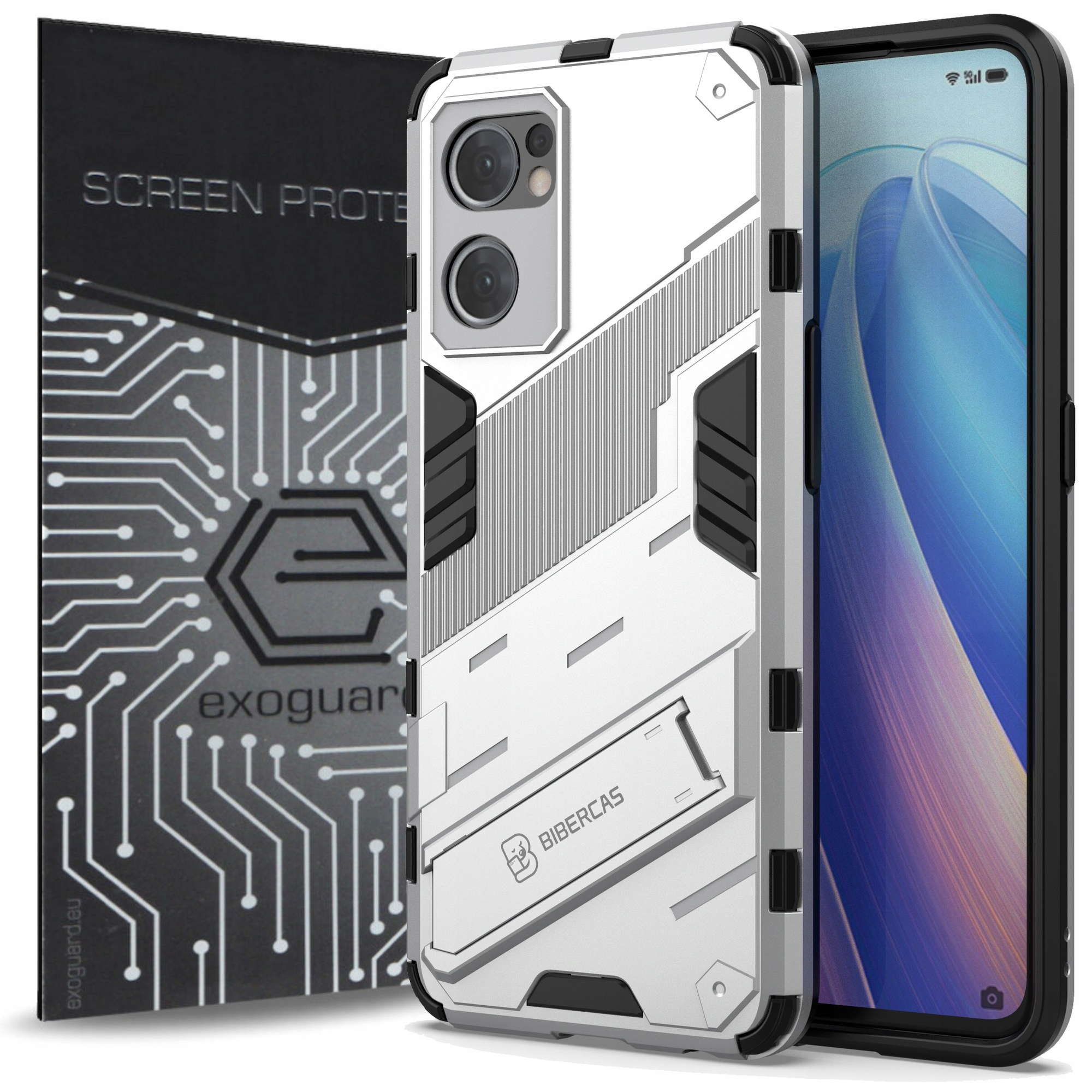 

Obudowa Etui Pancerne Szkło do Oppo Reno 7 5G