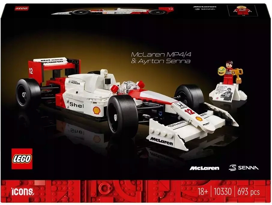 Lego Icons McLaren MP4/4 a Ayrton Senna 10330