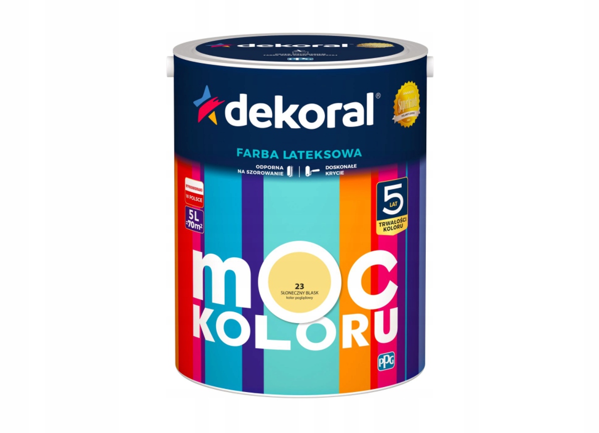 Farba Moc Koloru Słoneczny Blask 5L Dekoral