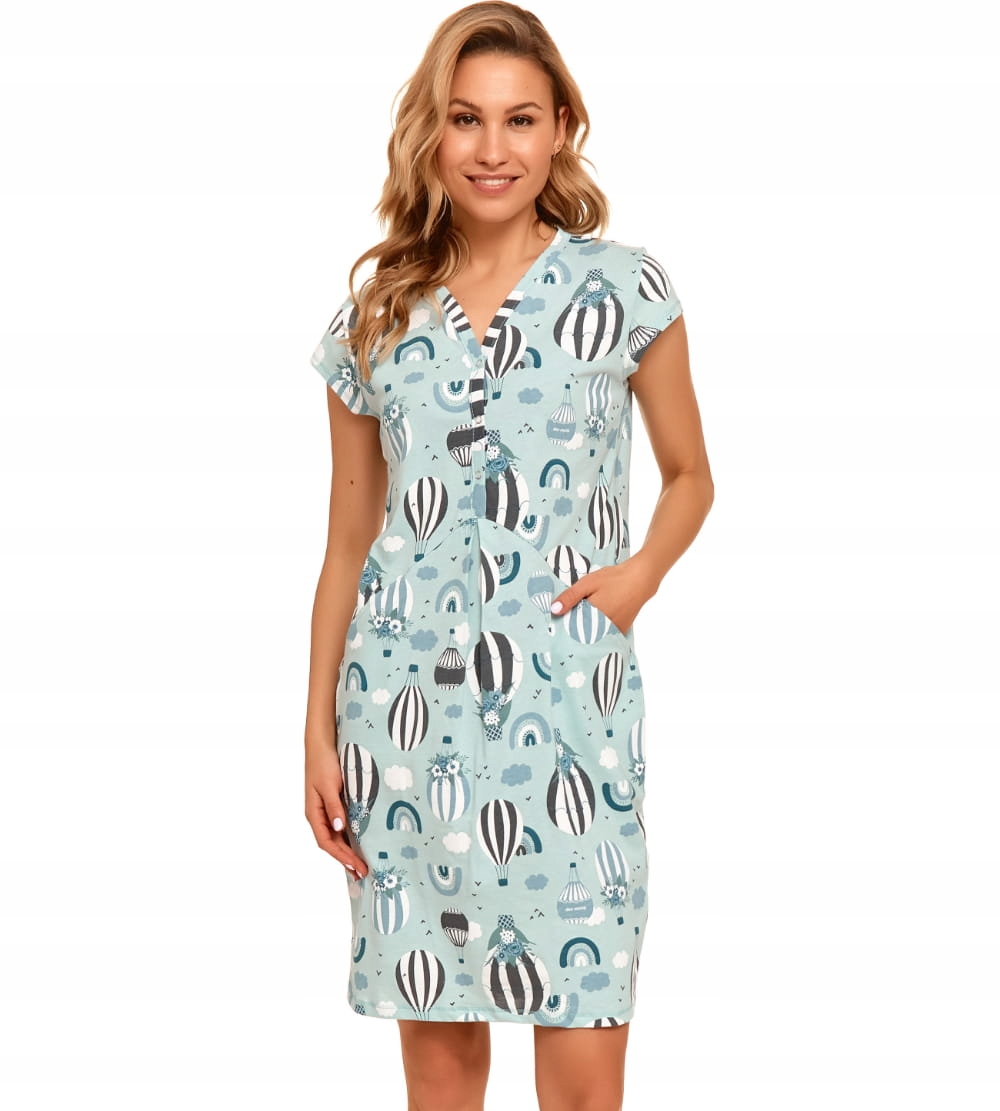 Koszula nocna Doctor Nap TCB.9453 POOL BLUE M