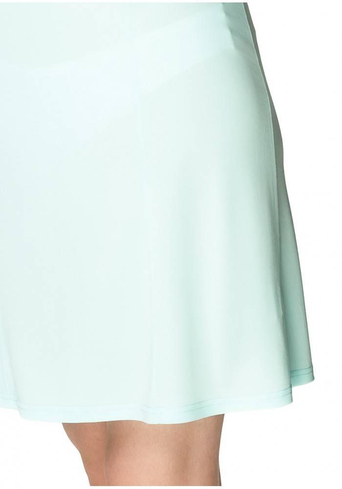 Miętowa jedwabna halka pod sukienkę Mewa Amelia Wzór dominujący inny wzór