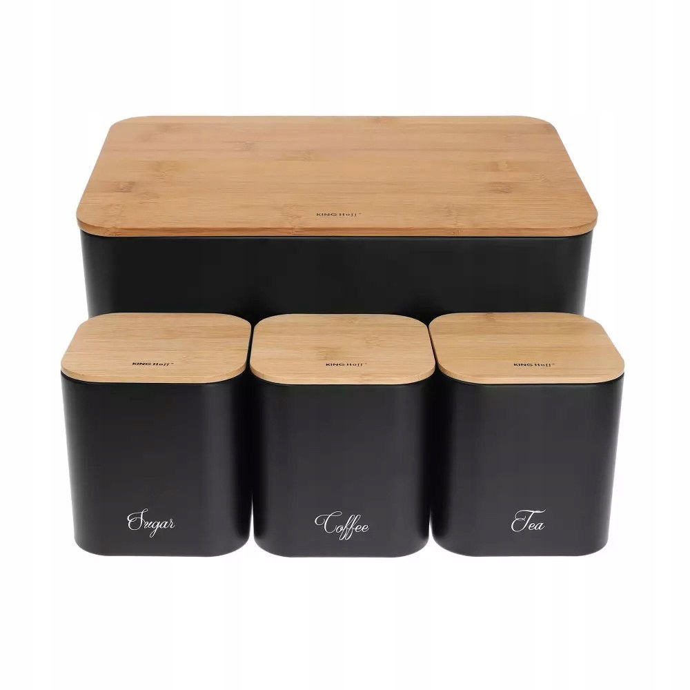 Bread Box set containers sugar, coffee, tea KH-1586 Kind set