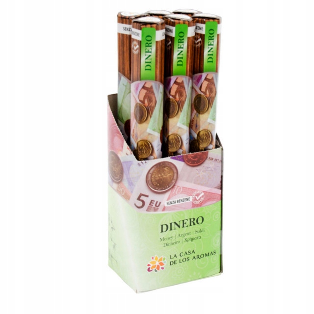 LA CASA DE LOS AROMAS Kadzidło zapachowe DINERO, 120 sztuk