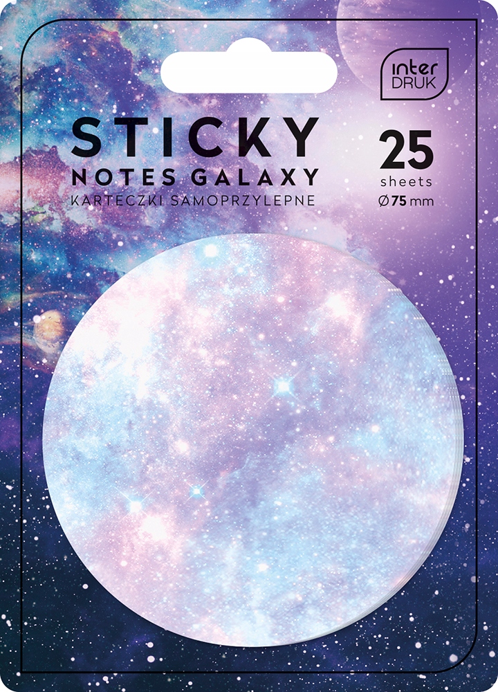 Samoprzylepne KARTECZKI MINI NOTESIK Papierniczy kształty Galaxy, Interdruk Kod producenta 5902277309990
