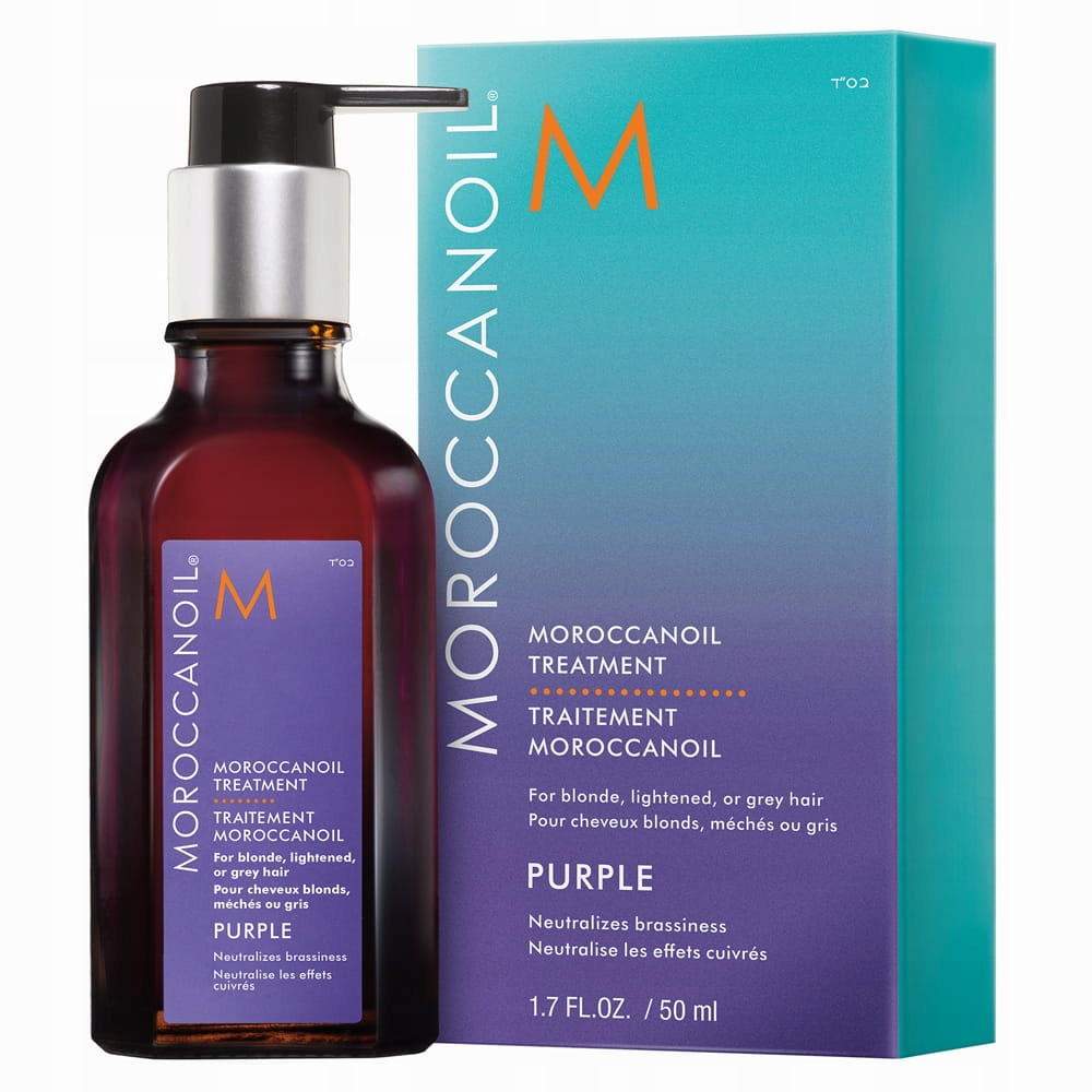 Moroccanoil Treatment Purple Olejek Arganowy kuracja do włosów blond 50ml