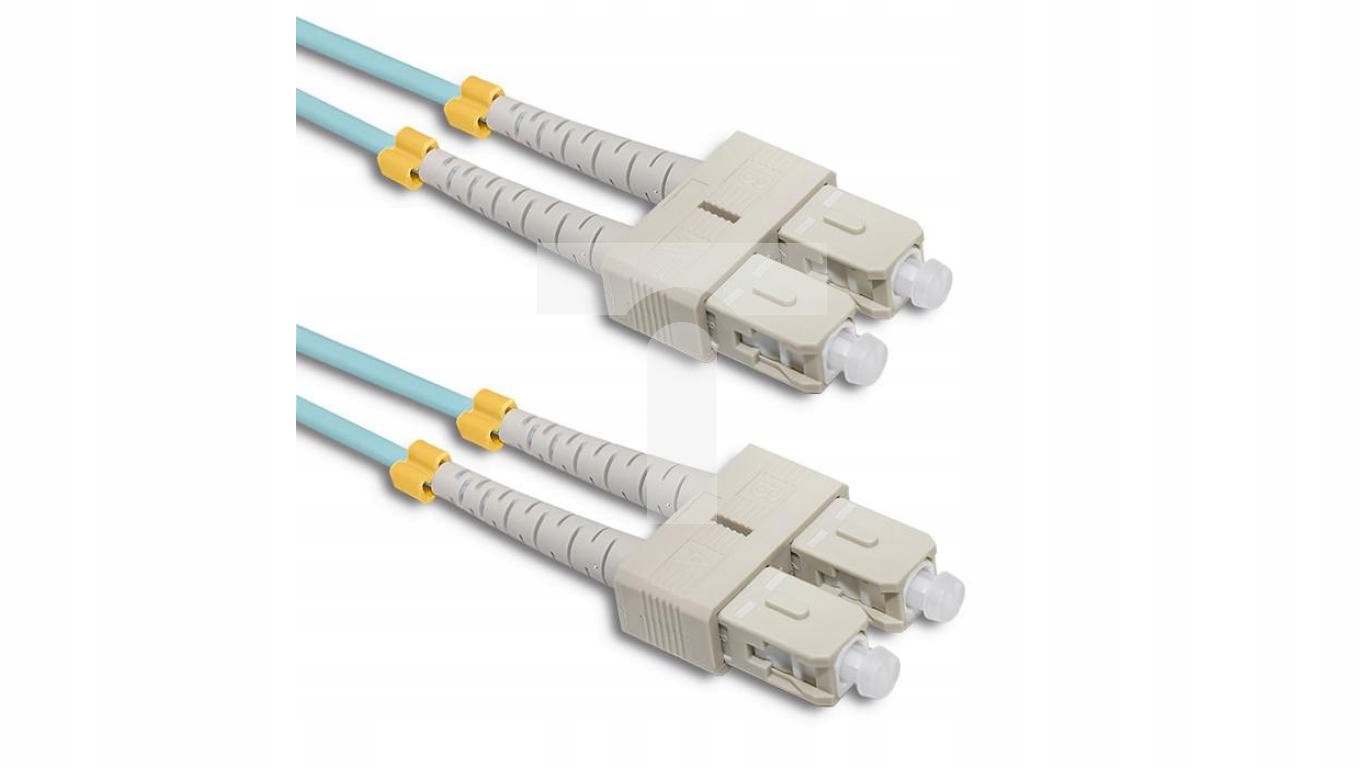 Qoltec Patchcord światłowodowy SC/UPC - SC/UPC Multimode 50/125 OM4 Duple