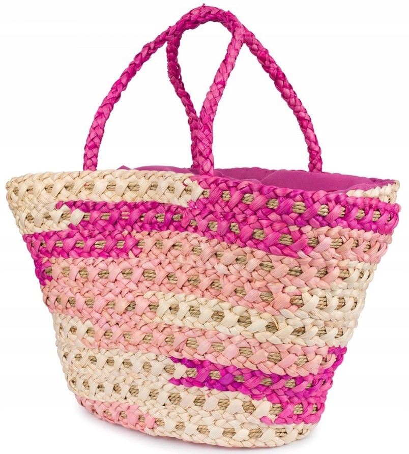 TORBA TOREBKA DAMSKA DUŻA LATO PLAŻA SHOPPER KOSZYK SŁOMIANA SŁOMKOWA KOLOR Kod producenta torba torebka damska shopperka koszyk worek