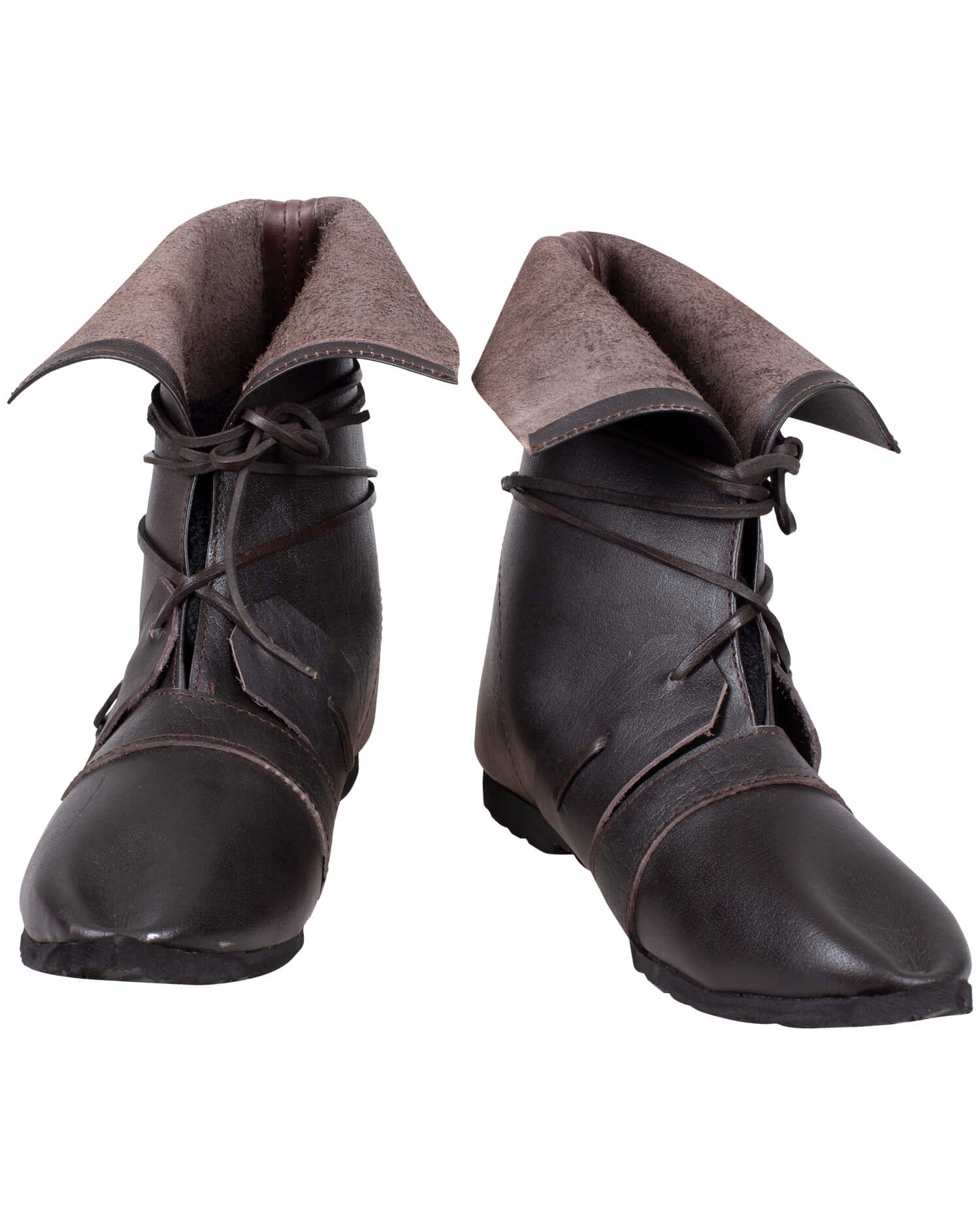 Kožené Boty Johann Hnědé Velikost 46 Larp