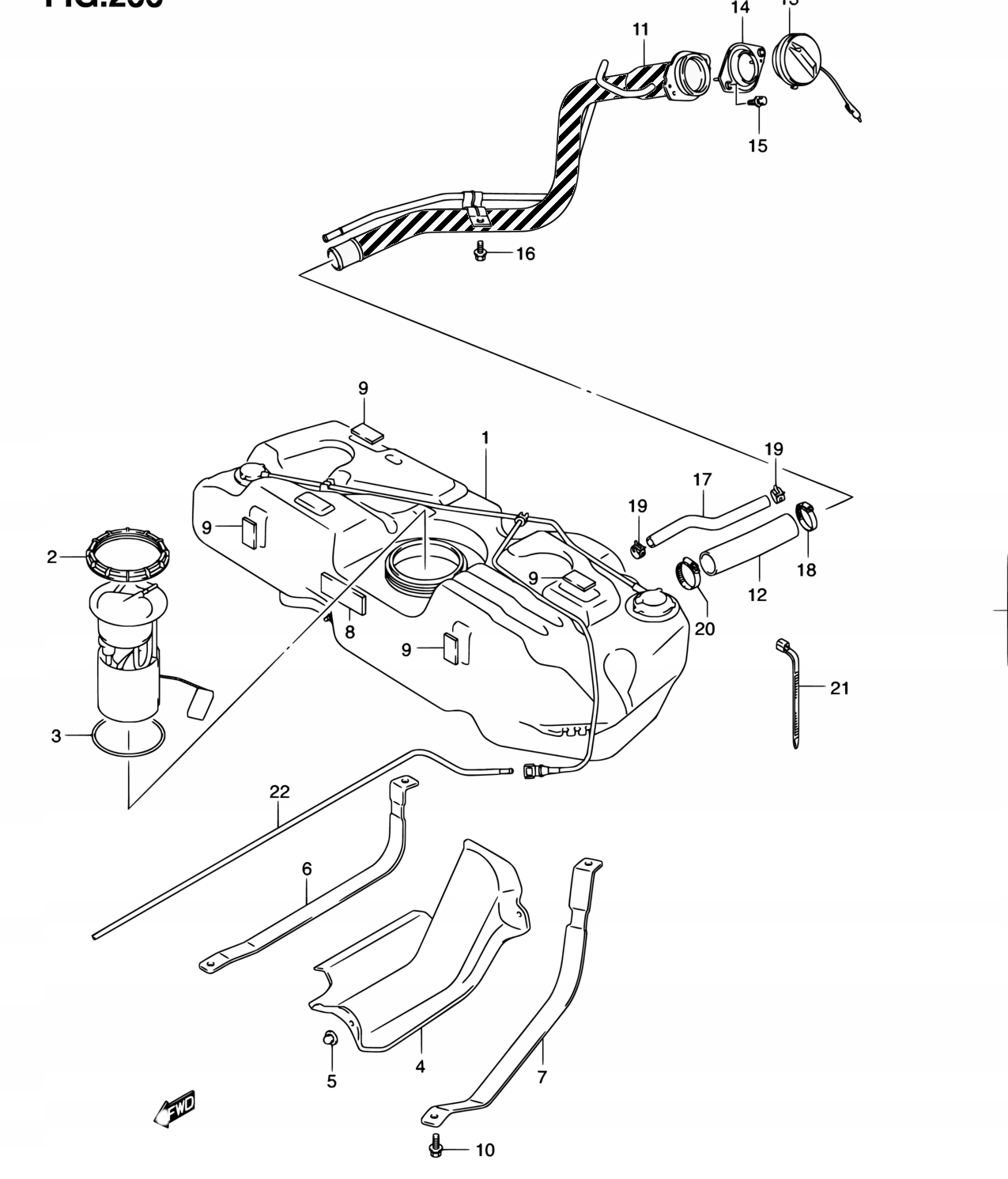 RURA WLEW PALIWA SUZUKI SWIFT 1.3 1.5 1.6 05-10 Producent części Berg Automotive