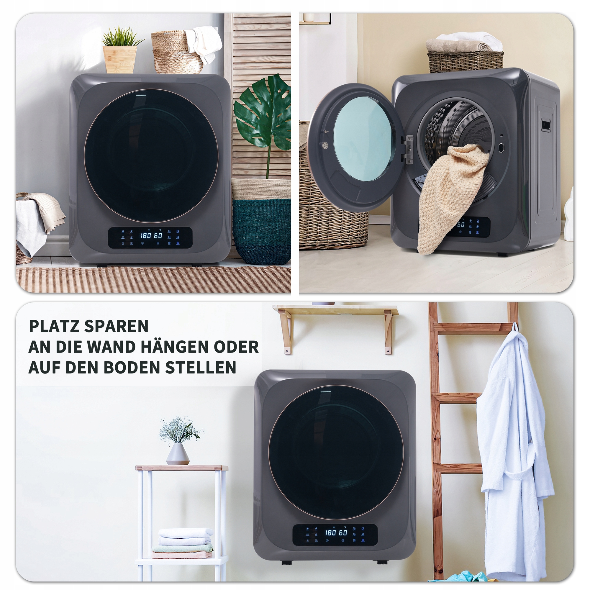 SUSZARKA WYCIĄGOWA ZE STALI NIERDZEWNEJ Z MOŻLIWOŚCIĄ MONTAŻU NA ŚCIANIE Programy suszenia 6