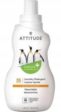Levně Attitude koncentrovaný prací prostředek s vůní citrusů Citronová kůra,