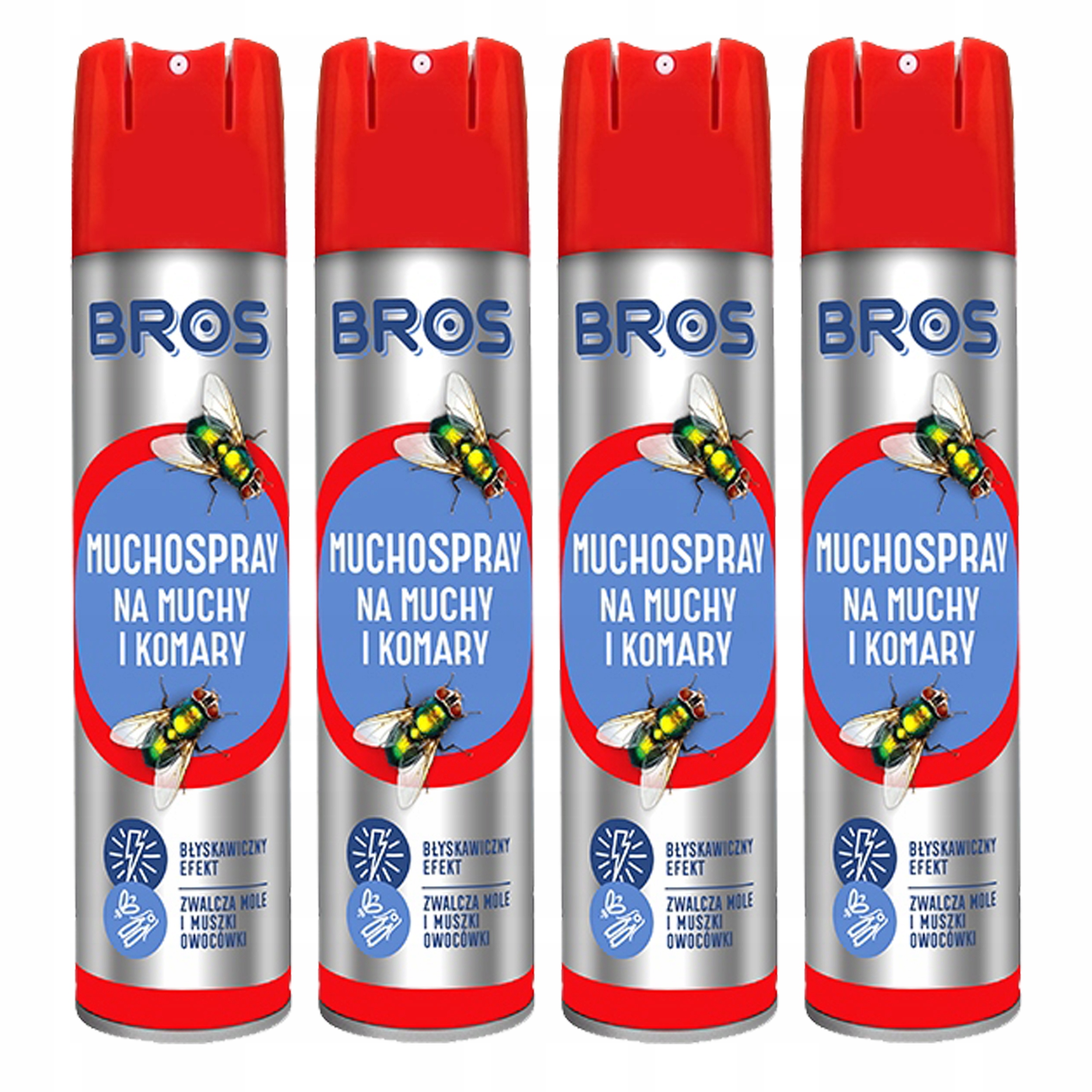 

Bros Muchospray na Muchy i Komary 4 x 400ml