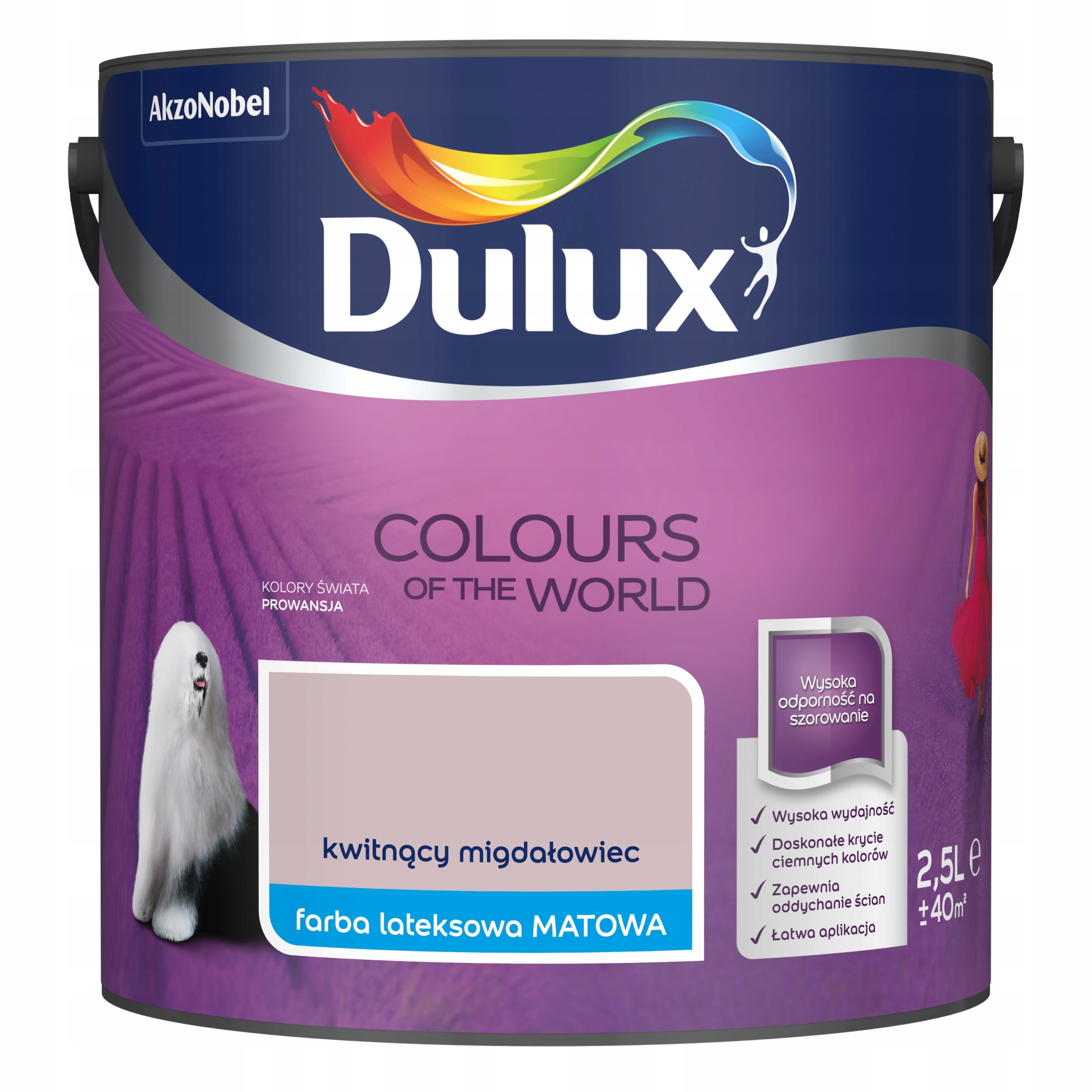 

Farba Dulux KoloryŚwiata Kwitnący Migdałowiec 2,5L