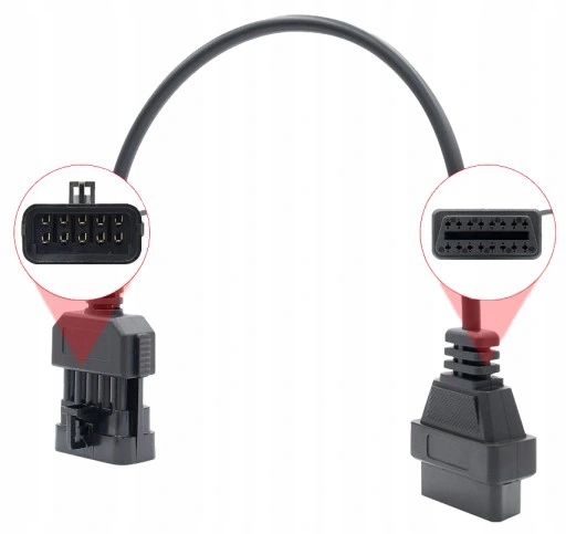 KABEL ADAPTER Przejściówka Opel ALDL 10 PIN - OBD2 Kod producenta OPEL ALDL 10pin
