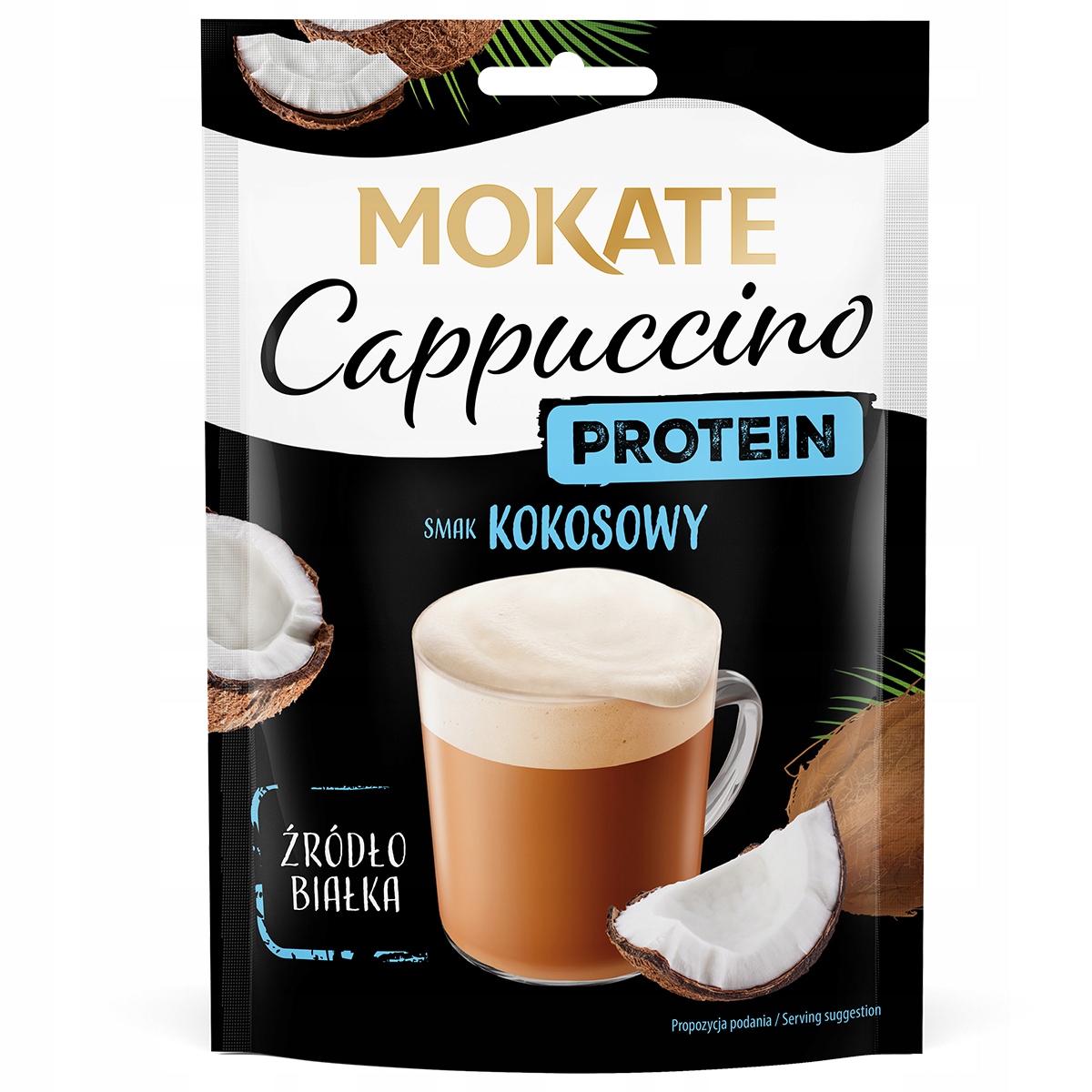 Levně 13X Kávový nápoj Káva Cappuccino Kokos Protein Proteinová pěna Mokate 40 g