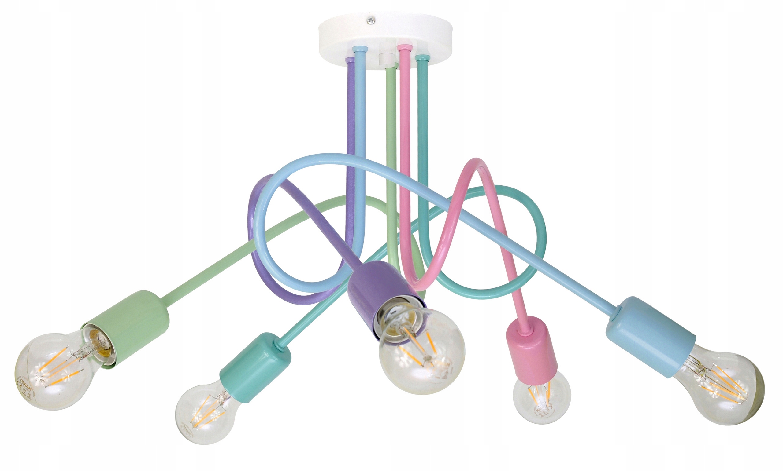 LAMPA SUFITOWA ŻYRANDOL PASTELE PLAFONIERA LOFT