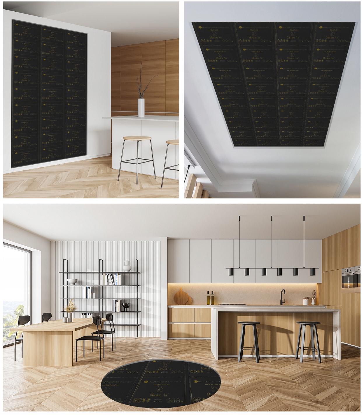 ZESTAW Mission Air Folia Mata Grzewcza PODCZERWIEŃ 50cm I 2,5m² 160W/m² PTC Powierzchnia grzewcza 2.5 m²