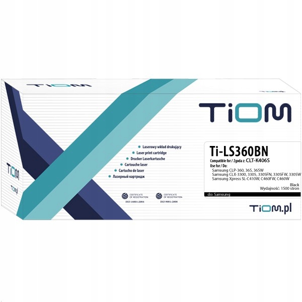 

Toner Tiom do Samsung 406B SU118A CLP360/CLX3300