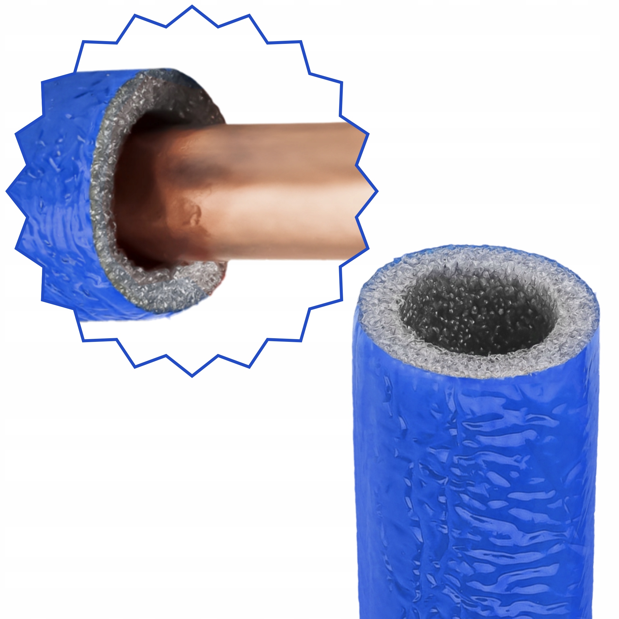 IZOLACJA OTULINA NA RURĘ PEX MIEDZIANĄ WĘGLOWĄ FI 28 / 6mm NIEBIESKA KRĄG Marka K-Flex