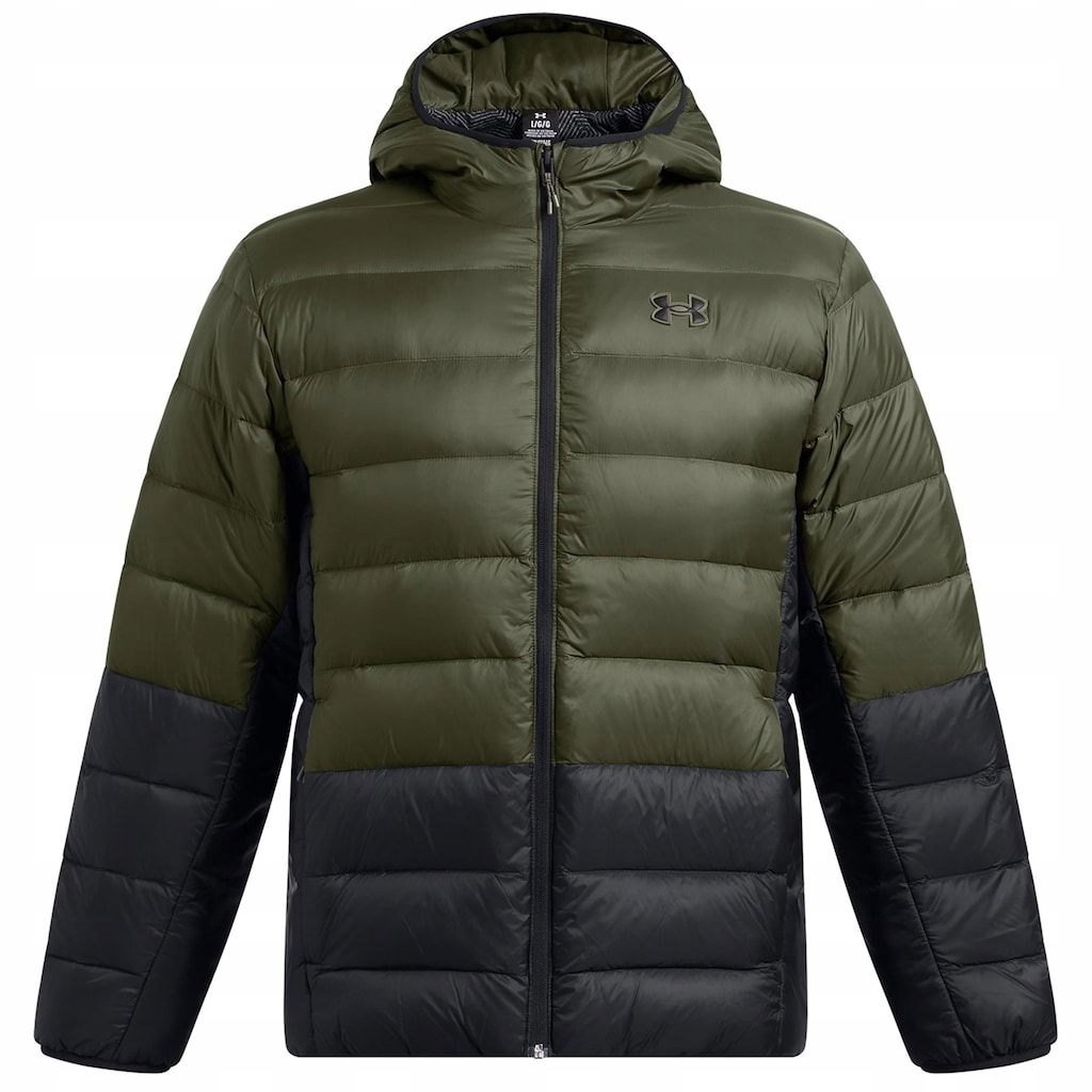 Prošívaná bunda Under Armour Legend Down Hooded Marine Od Green/Black L