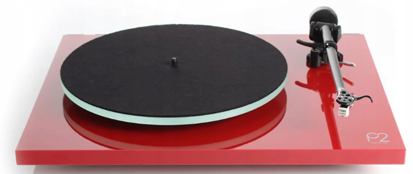 GRAMOFON ANALOGOWY Z WKŁADKĄ REGA CARBON MM REGA PLANAR 2 P2 CZERWONY