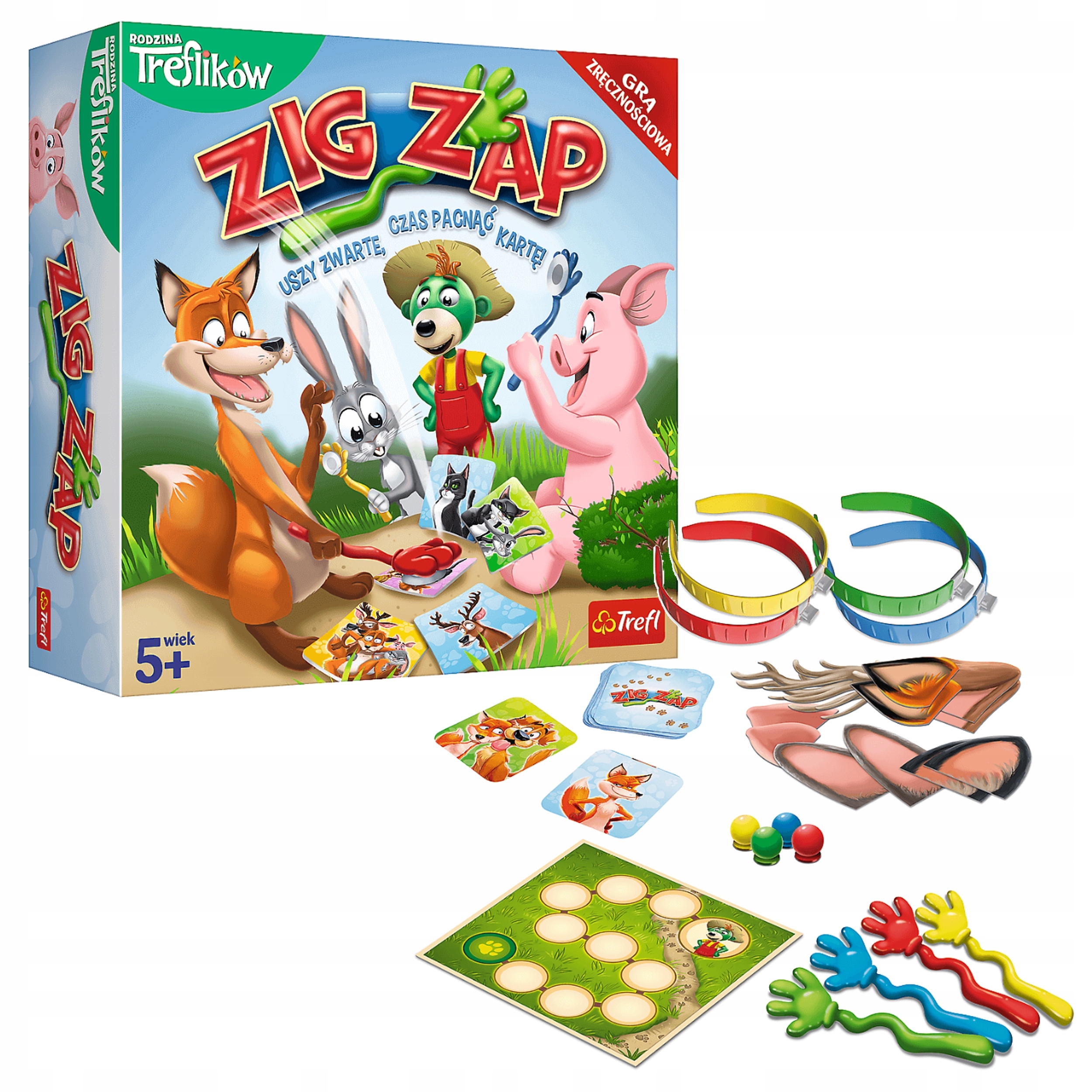 GRA PLANSZOWA RODZINNA ZIG ZAP 02070 TREFL